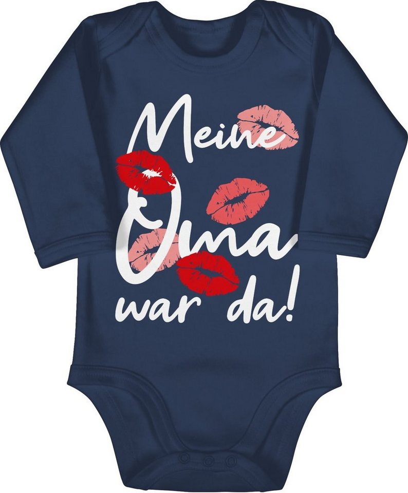 Shirtracer Shirtbody Meine Oma war da - weiß Strampler Baby Mädchen & Junge von Shirtracer