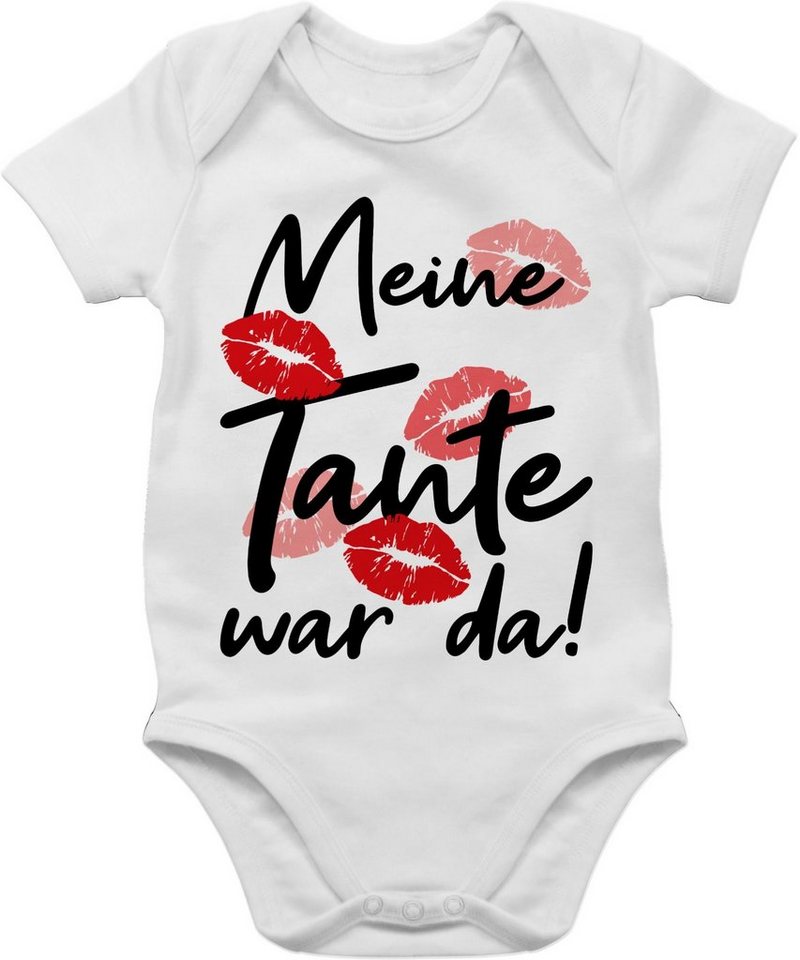 Shirtracer Shirtbody Meine Tante war da - schwarz Strampler Baby Mädchen & Junge von Shirtracer