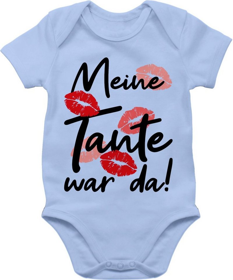 Shirtracer Shirtbody Meine Tante war da - schwarz Strampler Baby Mädchen & Junge von Shirtracer