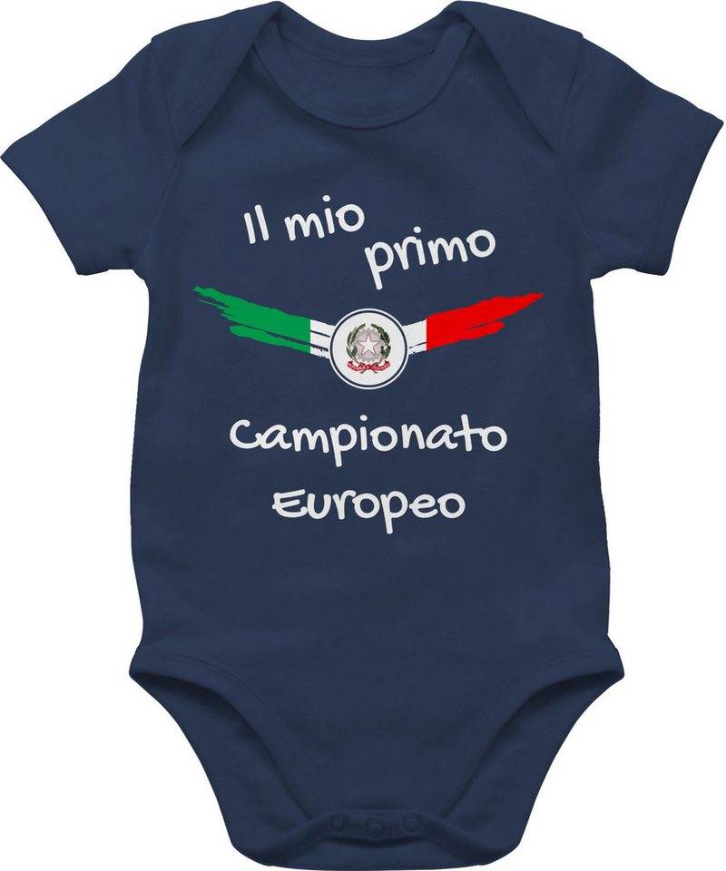 Shirtracer Shirtbody Meine erste EM Italien, Il mio primo EURO Italia 2026 Fussball WM Fanartikel Baby von Shirtracer