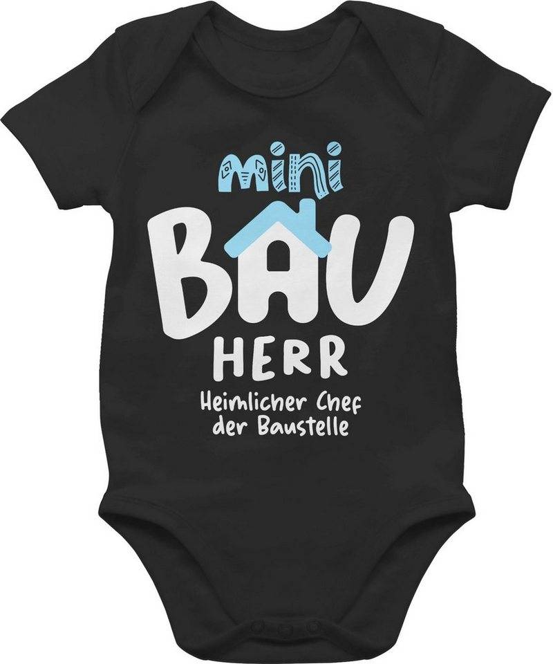 Shirtracer Shirtbody Mini Bauherr weiß Sprüche Baby von Shirtracer