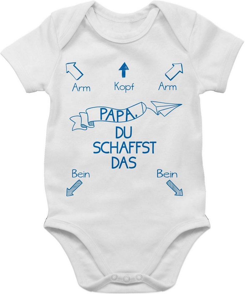 Shirtracer Shirtbody Papa, du schaffst das! Junge Strampler Baby Mädchen & Junge von Shirtracer