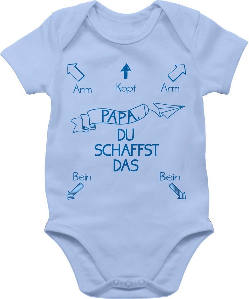 Shirtracer Shirtbody Papa, du schaffst das! Junge Strampler Baby Mädchen & Junge von Shirtracer