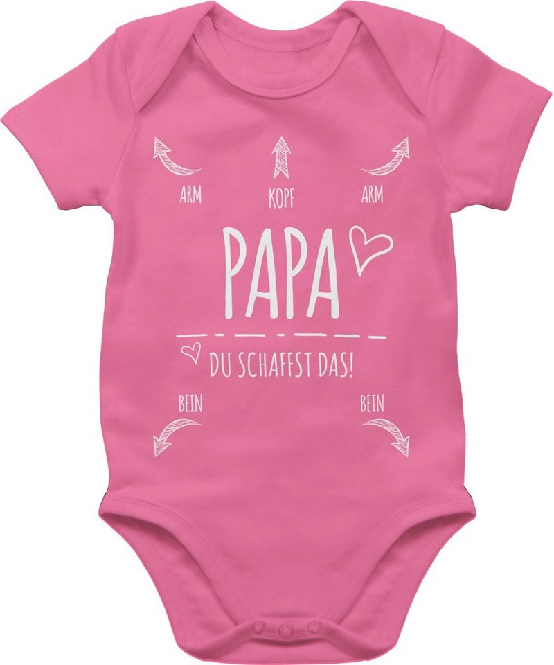 Shirtracer Shirtbody Papa Du Schaffst das Herz Strampler Baby Mädchen & Junge von Shirtracer