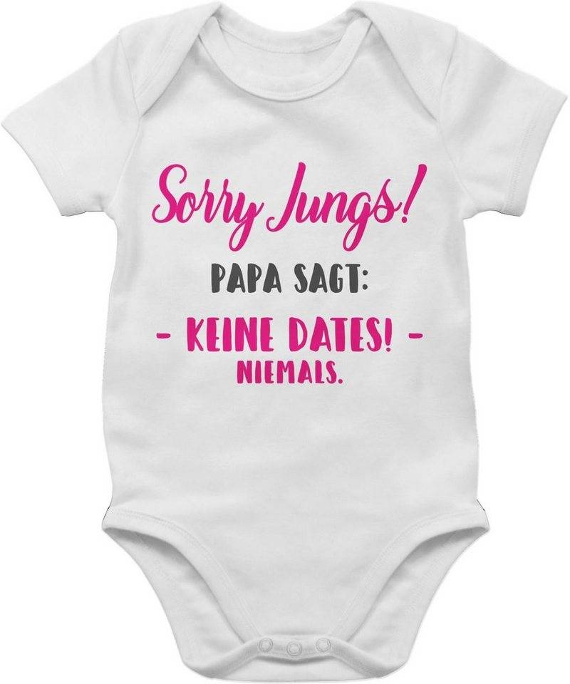 Shirtracer Shirtbody Sorry Jungs Papa sagt keine Dates Sprüche Baby von Shirtracer