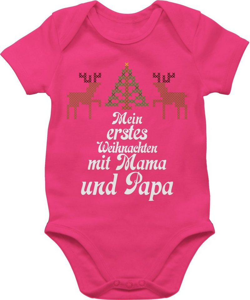Shirtracer Shirtbody Ugly sweater - Mein erstes Weihnachten - Rentiere Weihnachten Kleidung Baby von Shirtracer