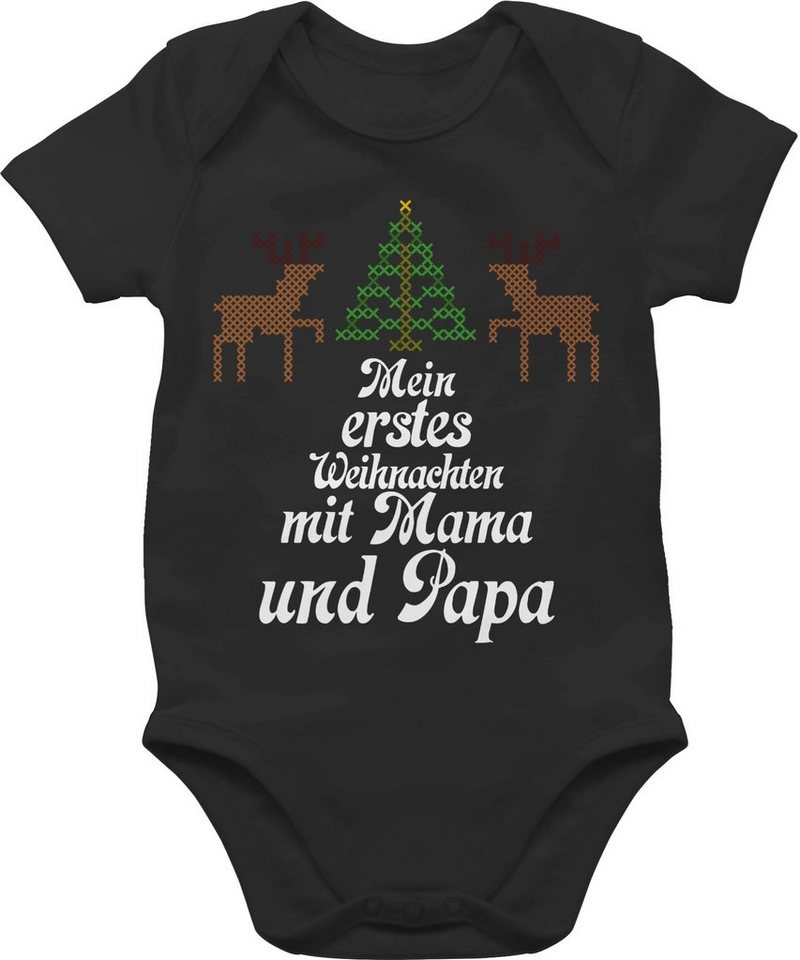 Shirtracer Shirtbody Ugly sweater - Mein erstes Weihnachten - Rentiere Weihnachten Kleidung Baby von Shirtracer