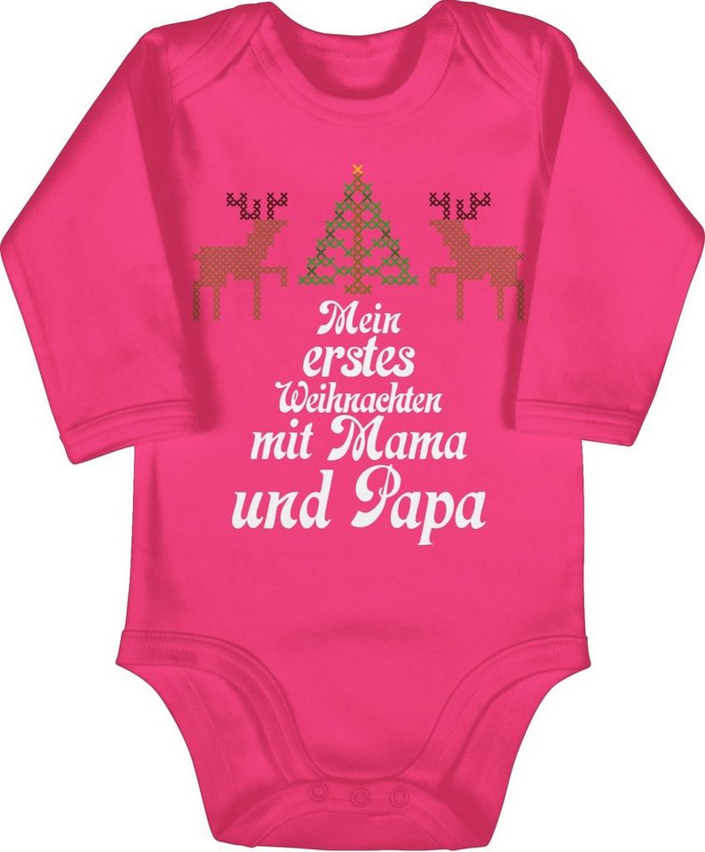 Shirtracer Shirtbody Ugly sweater - Mein erstes Weihnachten - Rentiere Weihnachten Kleidung Baby von Shirtracer