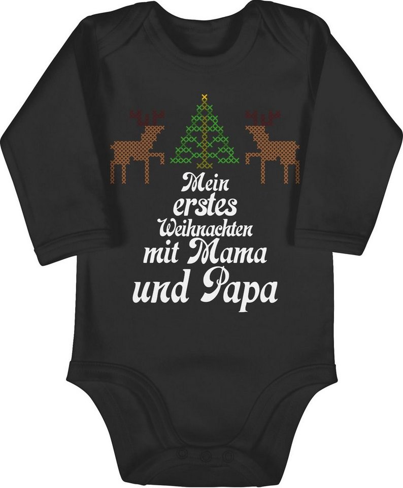 Shirtracer Shirtbody Ugly sweater - Mein erstes Weihnachten - Rentiere Weihnachten Kleidung Baby von Shirtracer