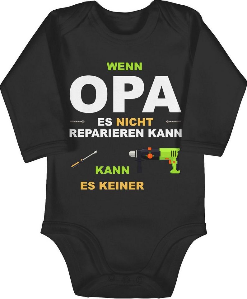 Shirtracer Shirtbody Wenn Opa es nicht reparieren kann kann es keiner Strampler Baby Mädchen & Junge von Shirtracer