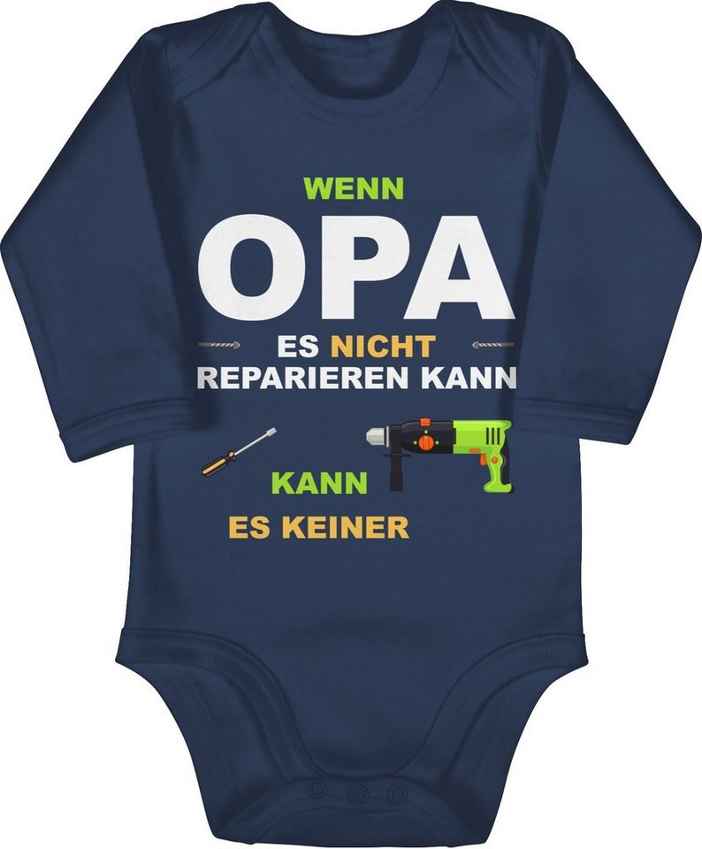 Shirtracer Shirtbody Wenn Opa es nicht reparieren kann kann es keiner Strampler Baby Mädchen & Junge von Shirtracer