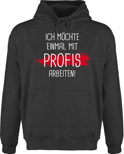 Shirtracer Hoodie Herren Pullover Männer - Sprüche Statement Spruch - Einmal mit Profis Arbeiten - L - Anthrazit meliert - sprüche+Pullover sprueche Arbeit Pulli sprueche+Pullover sprüchen Profi Shirtracer Hoodie Herren Pullover Männer - Sprüche Statement Spruch - Einmal mit Profis Arbeiten - L - Anthrazit meliert - sprüche+Pullover sprueche Arbeit Pulli sprueche+Pullover sprüchen Profi von Shirtracer