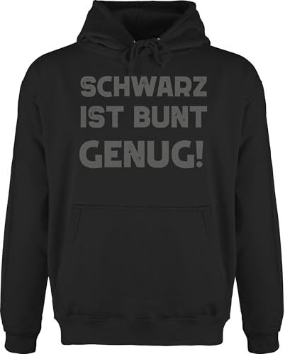 Hoodie Herren Pullover Männer - Sprüche Statement mit Spruch - Schwarz ist bunt genug - XS - Schwarz - oberteile sprüche+pullover sprueche geek kuschelpullover sprueche+pullover spruechen nerd Hoodie Herren Pullover Männer - Sprüche Statement mit Spruch - Schwarz ist bunt genug - XS - Schwarz - oberteile sprüche+pullover sprueche geek kuschelpullover sprueche+pullover spruechen nerd von Shirtracer