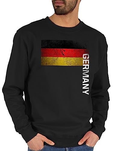 Shirtracer Sweater Pullover Sweatshirt Herren Damen - Fußball EM WM - Deutschland Flagge Adler Germany - XL - Schwarz - Europameisterschaft 2024 German Pulli Fussball Deutschland. Sweat fu Ball von Shirtracer