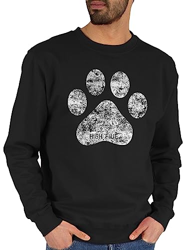Sweater Pullover Sweatshirt Herren Damen - Geschenk für Hundebesitzer - High Five Hunde Pfote - XS - Schwarz - mit hundemotiv hundefan paw pulli hundefans paws hund pfoten dog beagle haustierhoodie Sweater Pullover Sweatshirt Herren Damen - Geschenk für Hundebesitzer - High Five Hunde Pfote - XS - Schwarz - mit hundemotiv hundefan paw pulli hundefans paws hund pfoten dog beagle haustierhoodie von Shirtracer