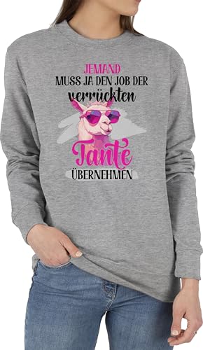 Shirtracer Sweater Pullover Sweatshirt Herren Damen - Jemand muss ja den Job der verrückten Tante übernehmen I Tante Geschenke Tanten zu Weihnachten I Verrückte Tanten Geschenk - XXL von Shirtracer