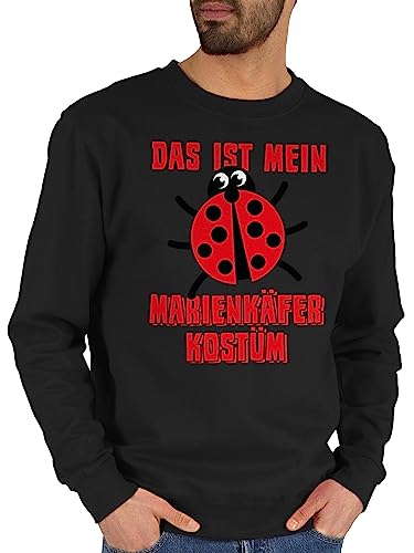 Sweater Pullover Sweatshirt Herren Damen - Karneval & Fasching - Das ist mein Marienkäfer Kostüm Marienkaefer I Käfer I Marienkäferkostüm - L - Schwarz - faschings marienkäferköstüm polower von Shirtracer