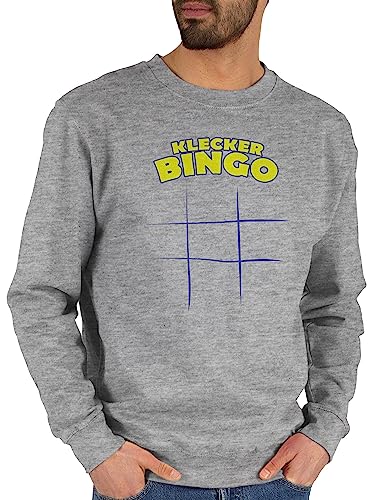 Shirtracer Sweater Pullover Sweatshirt Herren Damen - Küche - Klecker - Bingo - XXL - Grau meliert - koch küchen von Shirtracer