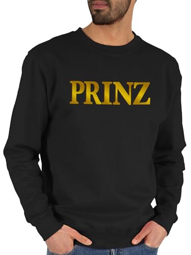 Shirtracer Sweater Pullover Sweatshirt Herren Damen - Partner-Look Familie Junge - Prinz - M - Schwarz - Partnerlook Family von Shirtracer