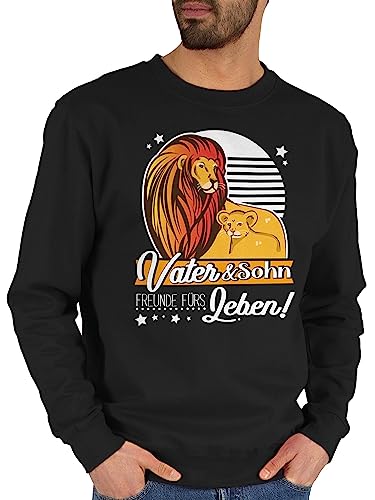 Shirtracer Sweater Pullover Sweatshirt Herren Damen - Partner-Look Familie Papa - Vater & Sohn - Löwen - weiß - XL - Schwarz - Partnerlook und Sweatshirts Partner Look söhne Family Familien von Shirtracer
