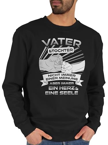 Shirtracer Sweater Pullover Sweatshirt Herren Damen - Vater und Tochter Nicht Immer Einer Meinung | Vater und Tochter Geschenk Tochter | Vatertagsgeschenk für Papa von Tochter - L von Shirtracer
