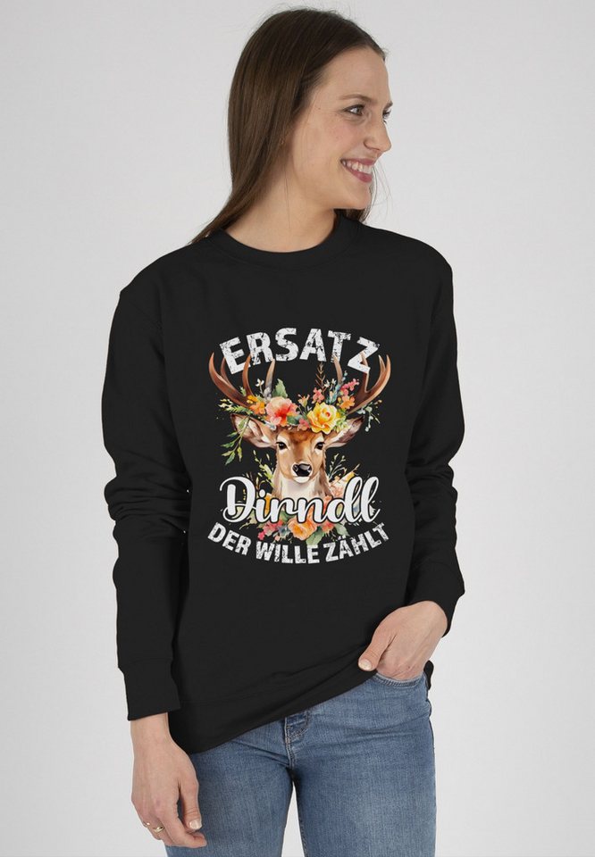 Shirtracer Sweatshirt Ersatz Dirndl Der Wille Zählt (1-tlg) Mode für Oktoberfest Damen von Shirtracer
