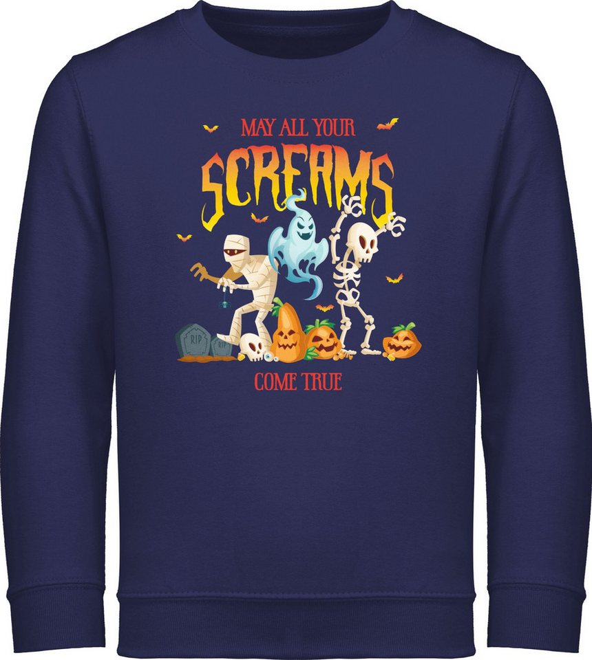 Shirtracer Sweatshirt Geist Gespenst Zombie Skelett Halloween Kostüme für Kinder von Shirtracer