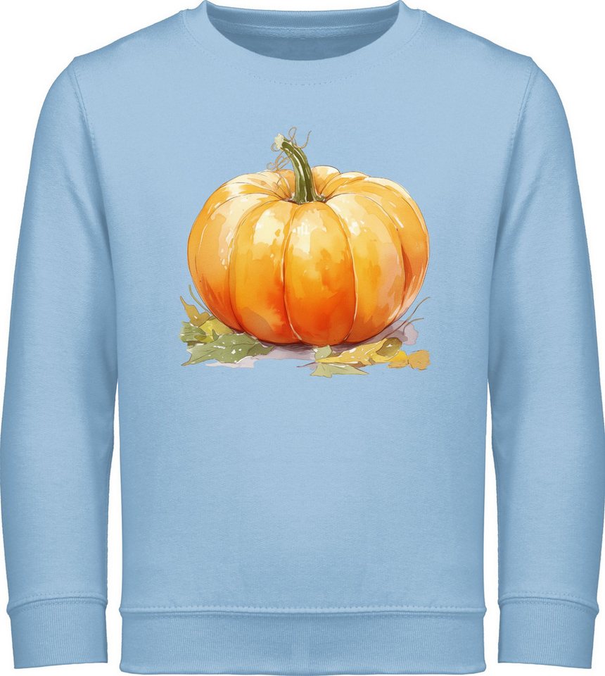 Shirtracer Sweatshirt Herbstlicher Kürbis Design, Herbstfeste, Herbstfreunde, Kürbiszeit Halloween Kostüme für Kinder von Shirtracer