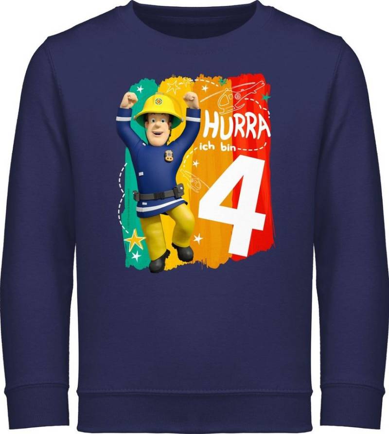 Shirtracer Sweatshirt Hurra ich bin Vier - Sam Feuerwehrmann Sam Mädchen von Shirtracer