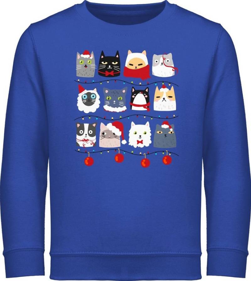 Shirtracer Sweatshirt Katzen zu Weihnachten Weihnachten Kleidung Kinder von Shirtracer