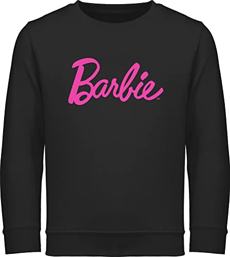 Shirtracer Sweatshirt Kinder Pullover für Jungen Mädchen - Barbie Logo Schriftzug - 128 (7/8 Jahre) - Schwarz von Shirtracer