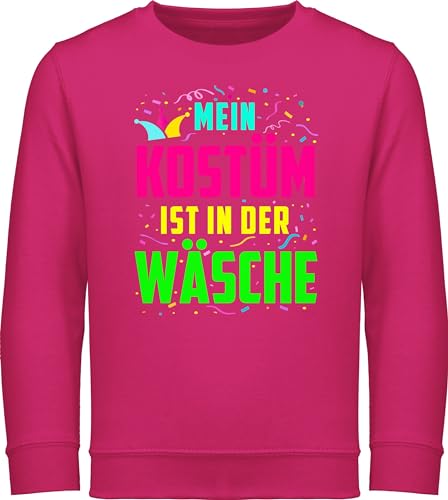 Sweatshirt Kinder Pullover für Jungen Mädchen - Karneval & Fasching - Mein Kostüm ist in der Wäsche I Fastnacht I Fasnacht I Fasnet - 152 (12/13 Jahre) - Fuchsia - faschings bunt pulli carnival von Shirtracer