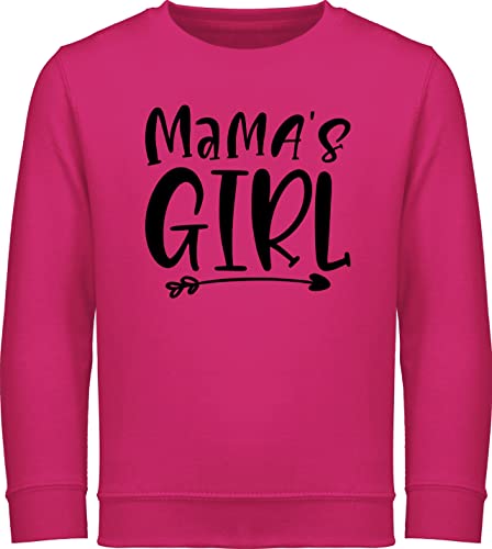 Sweatshirt Kinder Pullover für Jungen Mädchen - Mama - Mamas Girl - 128 (7/8 Jahre) - Fuchsia - muddi moms mutter mutti muttertagsgeschenk muttertagsgeschenke mami muttertag mother mütter mom von Shirtracer