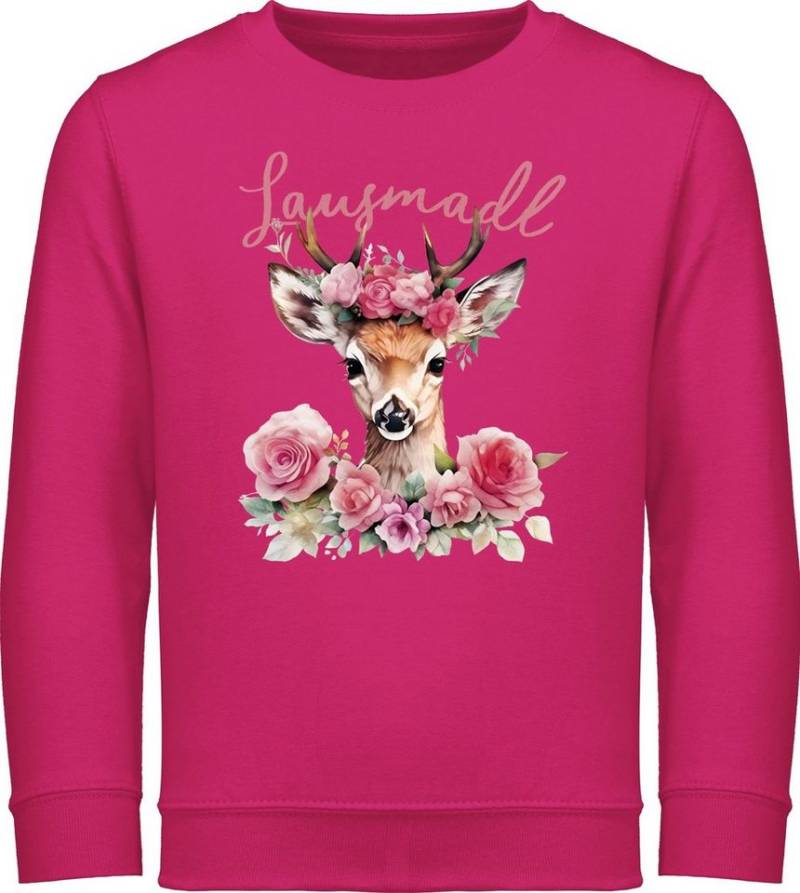 Shirtracer Sweatshirt Lausmadl Reh Geweih I Lausemädchen I Freches Mädchen I Lausmädchen I L Mode für Oktoberfest Kinder Outfit von Shirtracer