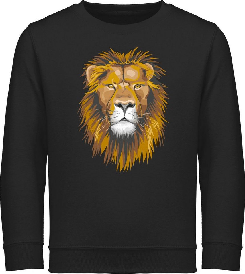 Shirtracer Sweatshirt Löwe Tiermotiv Animal Print von Shirtracer