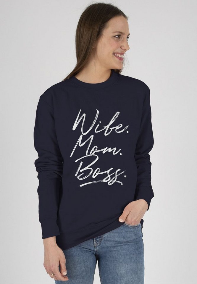Shirtracer Sweatshirt Momlife - Wife Mom Boss. Best Mom Muttertagsgeschenke Super Mama Beste (1-tlg) Mama von Shirtracer