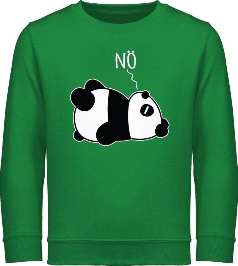 Shirtracer Sweatshirt Nö - Panda - weiß Statement Sprüche Kinder von Shirtracer