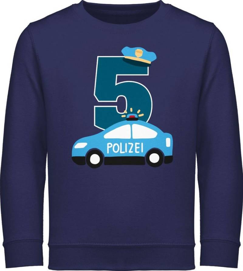 Shirtracer Sweatshirt Polizei Fünfter 5. Geburtstag von Shirtracer