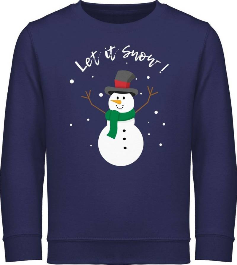 Shirtracer Sweatshirt Schneemann Let it snow Weihnachten Kleidung Kinder von Shirtracer