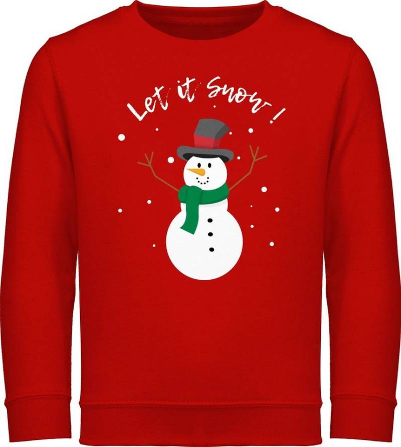 Shirtracer Sweatshirt Schneemann Let it snow Weihnachten Kleidung Kinder von Shirtracer