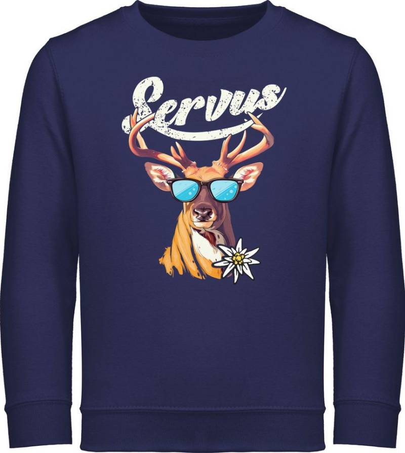 Shirtracer Sweatshirt Servus Hirsch Mode für Oktoberfest Kinder Outfit von Shirtracer