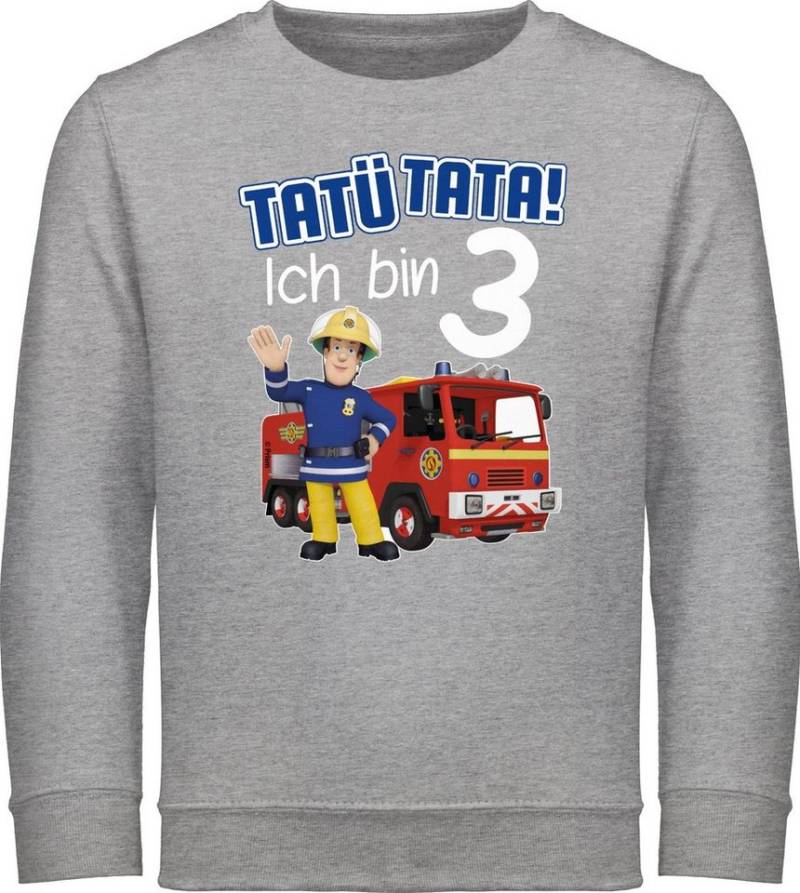 Shirtracer Sweatshirt Tatü Tata Ich bin 3 I Feuerwehr Feuerwehrmann Sam Mädchen von Shirtracer