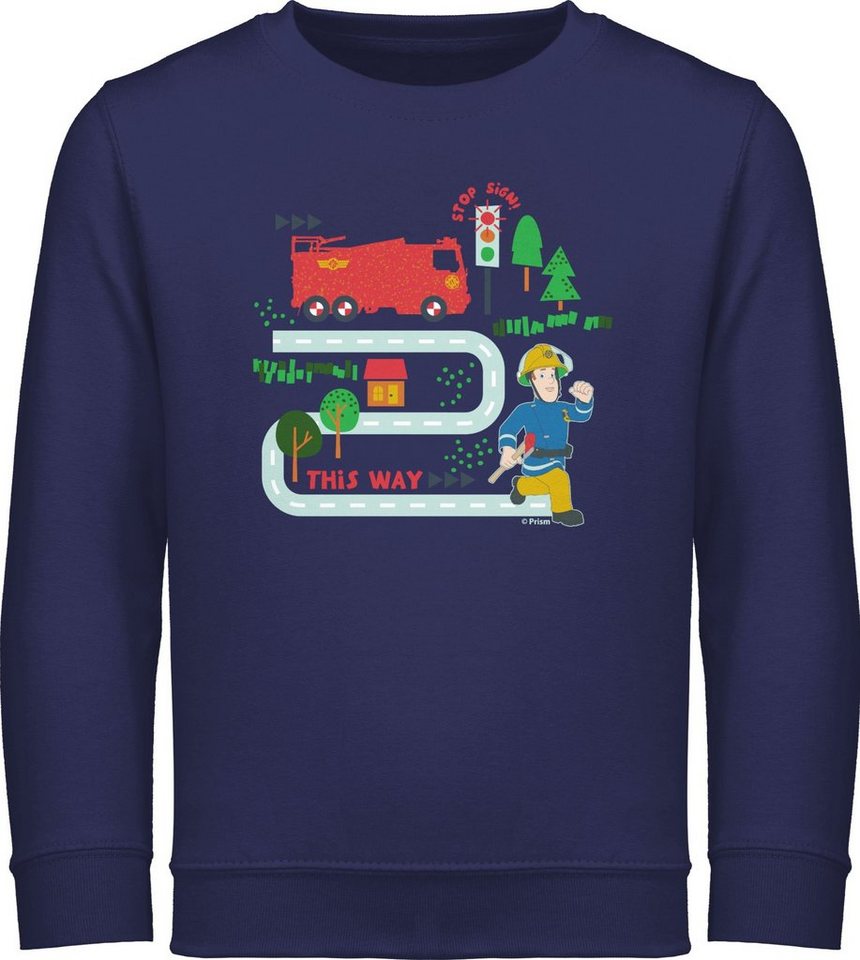 Shirtracer Sweatshirt This way Jupiter Feuerwehrmann Sam Jungen von Shirtracer