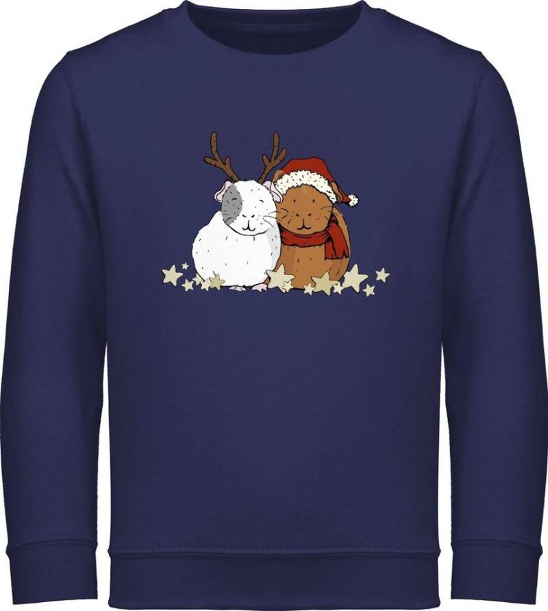 Shirtracer Sweatshirt Weihnachtliche Meerschweinchen Weihnachten Kleidung Kinder von Shirtracer