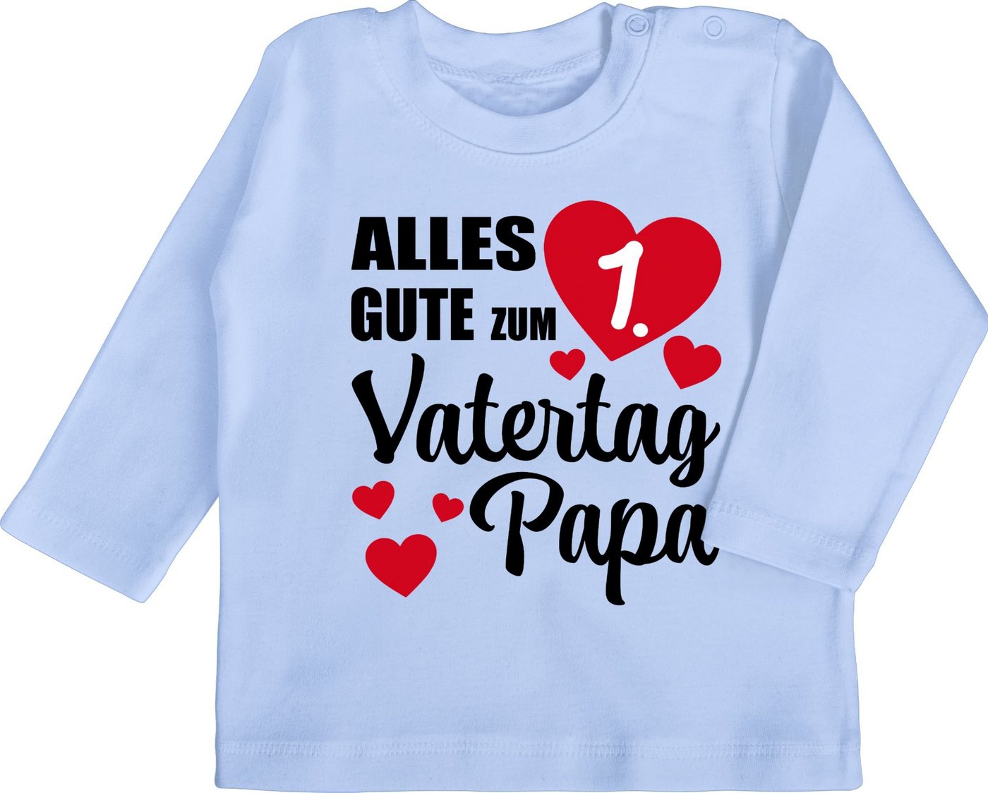Shirtracer T-Shirt 1. Vatertag - Alles gute zum ersten Vatertag Papa Geschenk Vatertag Baby von Shirtracer