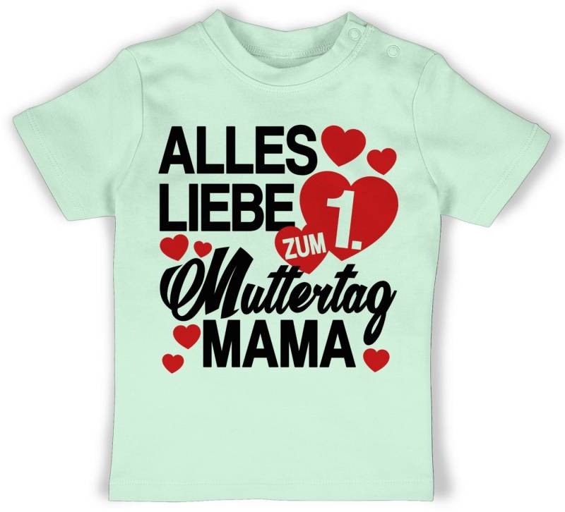 Shirtracer T-Shirt Alles liebe zum 1. Muttertag Mama Muttertagsgeschenk von Shirtracer