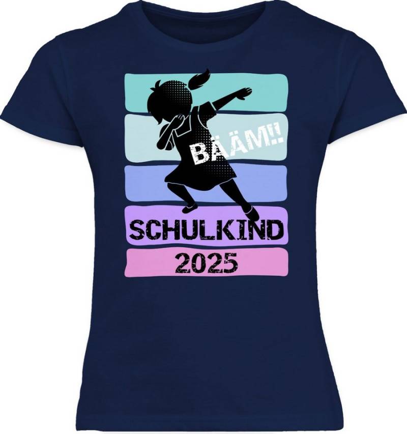 Shirtracer T-Shirt Bääm!! Schulkind 2025 Mädchen Einschulung Mädchen von Shirtracer