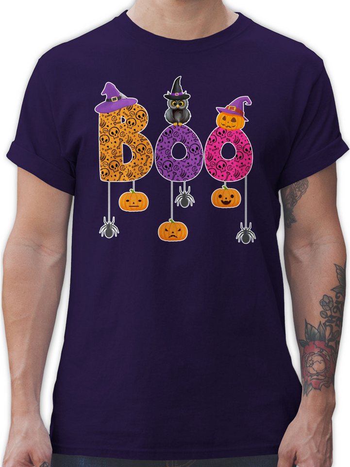 Shirtracer T-Shirt Boo Halloween I Spooky Halloween Halloween Kostüme Herren von Shirtracer