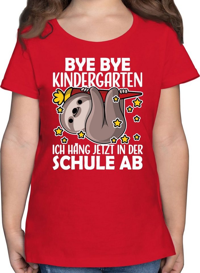 Shirtracer T-Shirt Bye Bye Kindergarten Einschulung Mädchen von Shirtracer