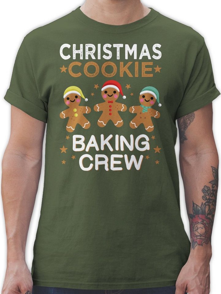 Shirtracer T-Shirt Christmas Cookie Baking Crew I Lebkuchenmännchen I Lebkuchen Männer I Weihachten Kleidung von Shirtracer